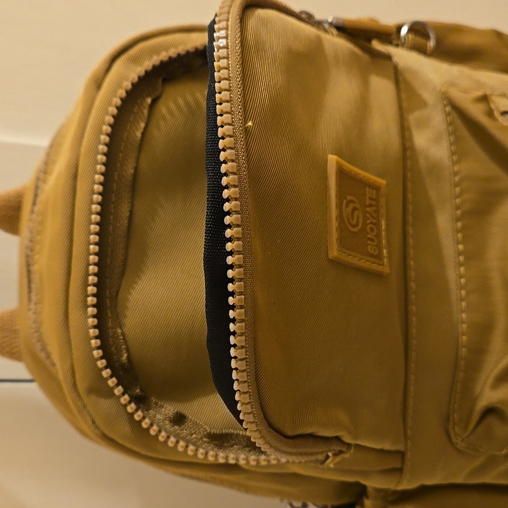 Suoyate Nylon Tan Mini Backpack - image 2